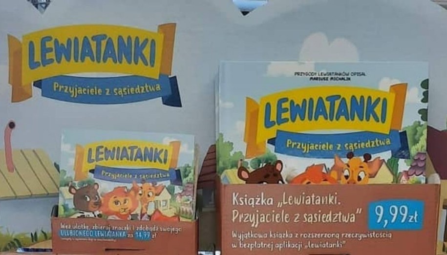 Lewiatan i maskotki Lewiatanki na półkach. Lewiatanki na półkach sklepu Lewiatan.