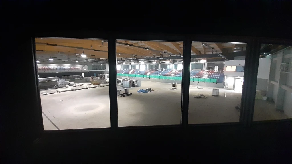 Budowane lodowisko w Bytomiu Budowane lodowisko w Bytomiu