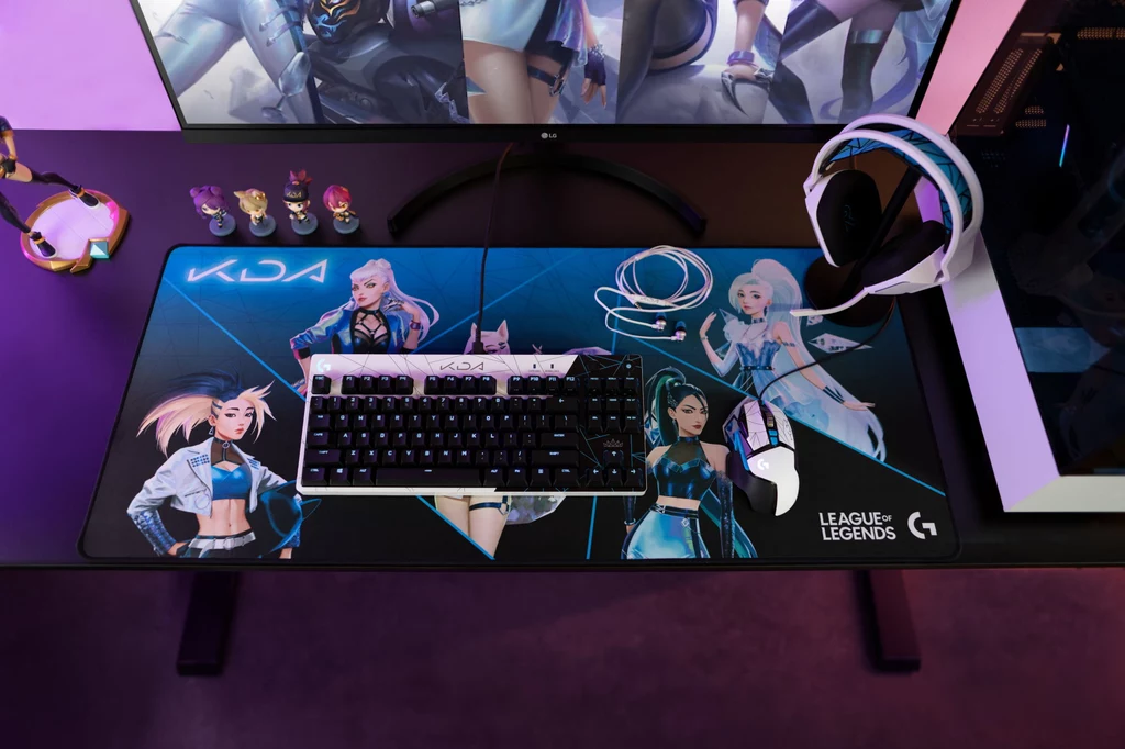 Sprzęt Logitech G skierowany do fanów gry League of Legends. Sprzęt Logitech G skierowany do fanów gry League of Legends.