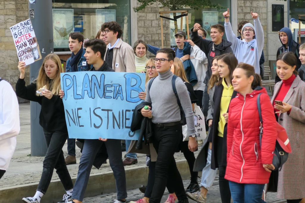 W 2019 roku przez Katowice przeszedł Młodzieżowy Strajk Klimatyczny 