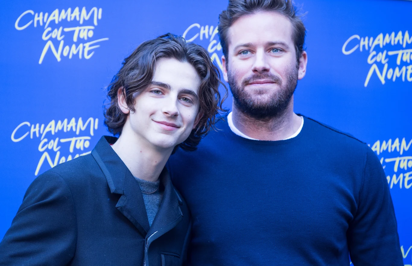 Timothee Chalamet i Armie Hammer na premierze filmu "Tamte dni, tamte noce"