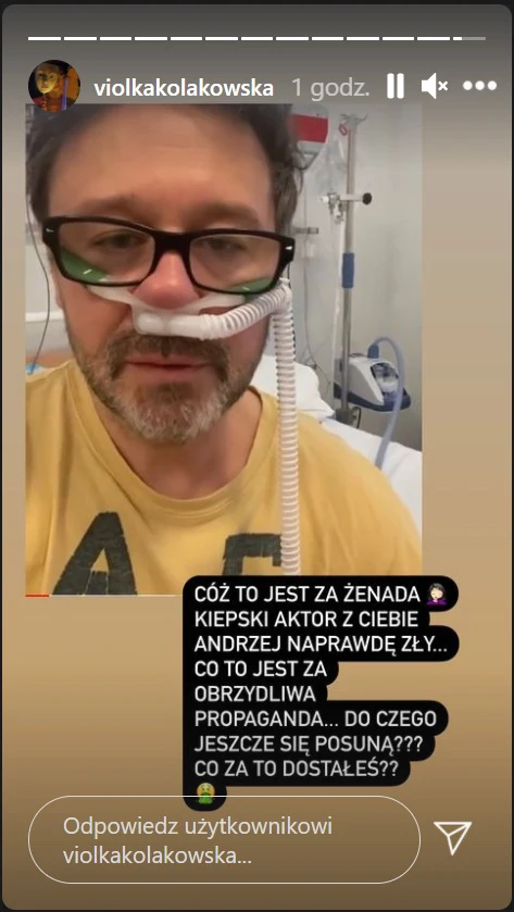 Screenshot z Instastrories @violkakolakowska