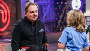 Robert Makłowicz na planie "MasterChef Junior"