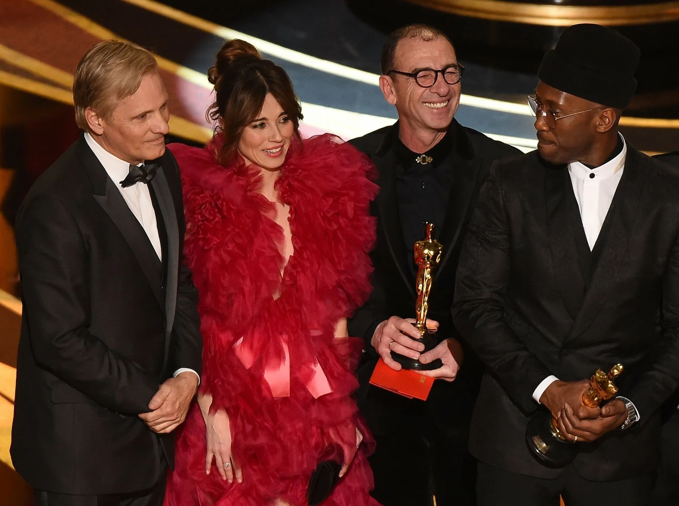 Członkowie obsady "Green Book" podczas 91. gali wręczenia Oscarów