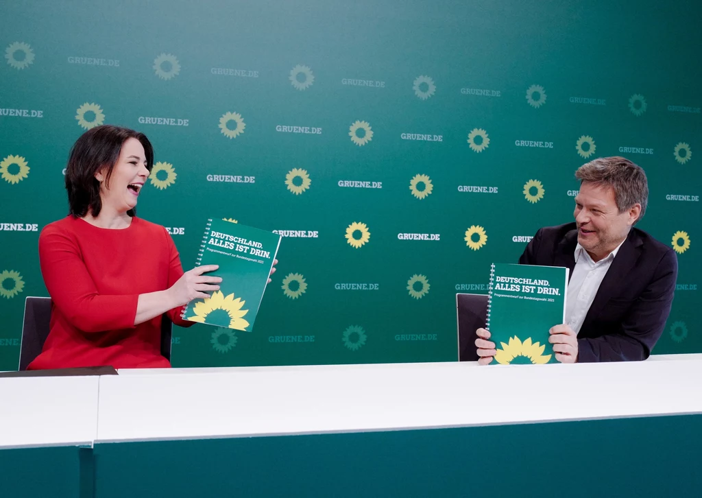 Współprzewodniczący niemieckich Zielonych: Annalena Baerbock i Robert Habeck