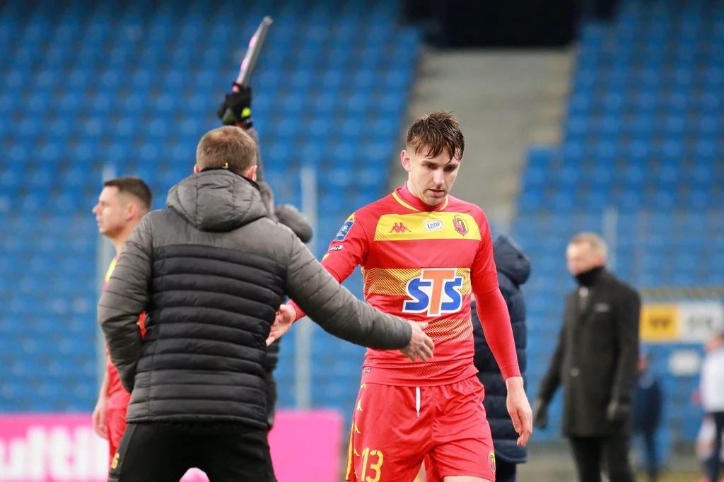 Lech Poznań - Jagiellonia Białystok. Trener Rafał Grzyb Lech Poznań - Jagiellonia Białystok. Trener Rafał Grzyb