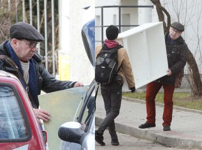 Zbyszkowi w przeprowadzce pomagał syn Zbyszkowi w przeprowadzce pomagał syn