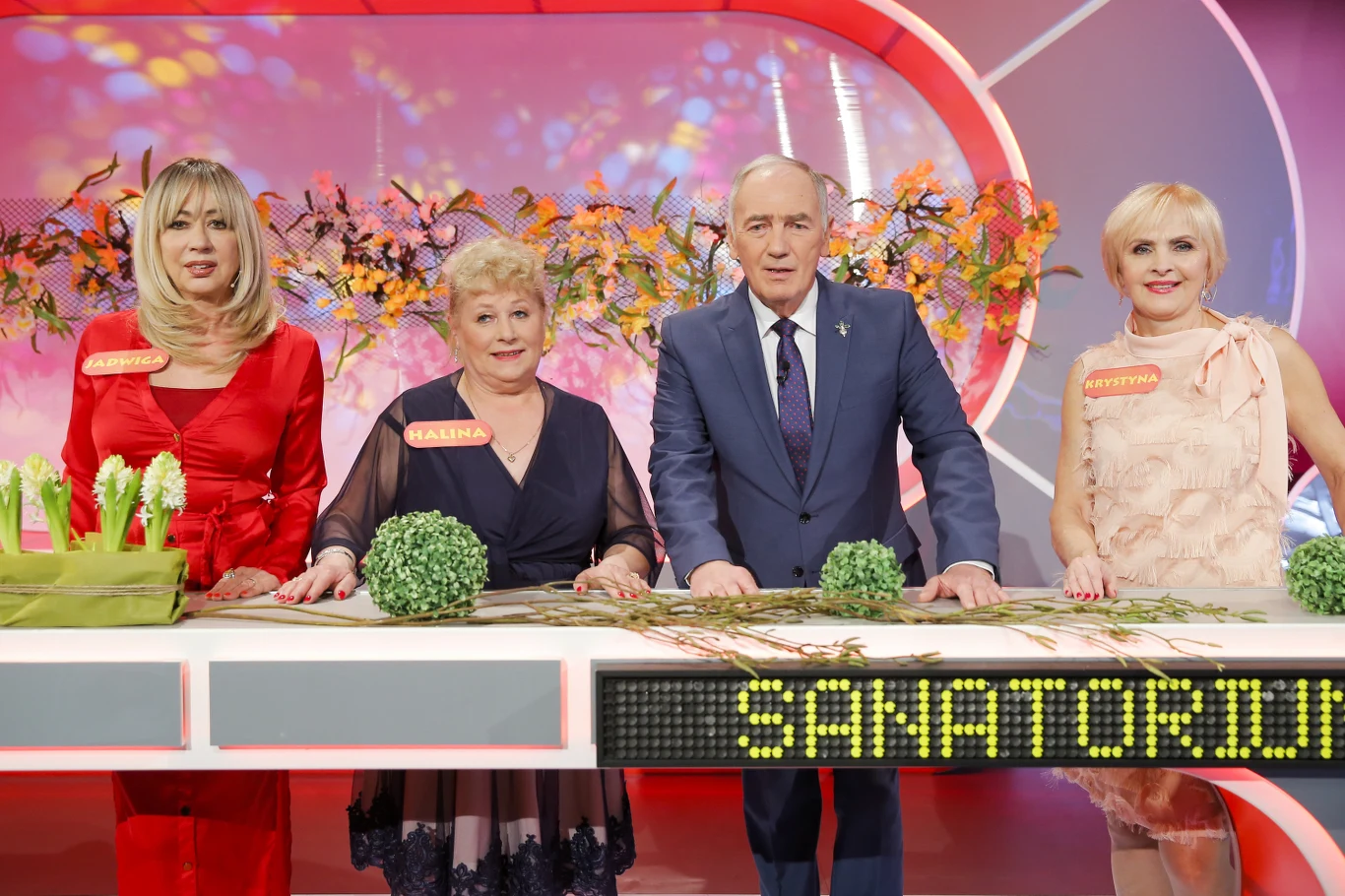 Jadzia, Halina, Karol Strasburger i Krystyna