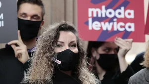 Monika Pawłowska jeszcze z czasów, gdy sympatyzowała z Lewicą