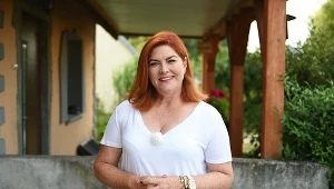 Katarzyna Dowbor na planie programu "Nasz nowy dom"