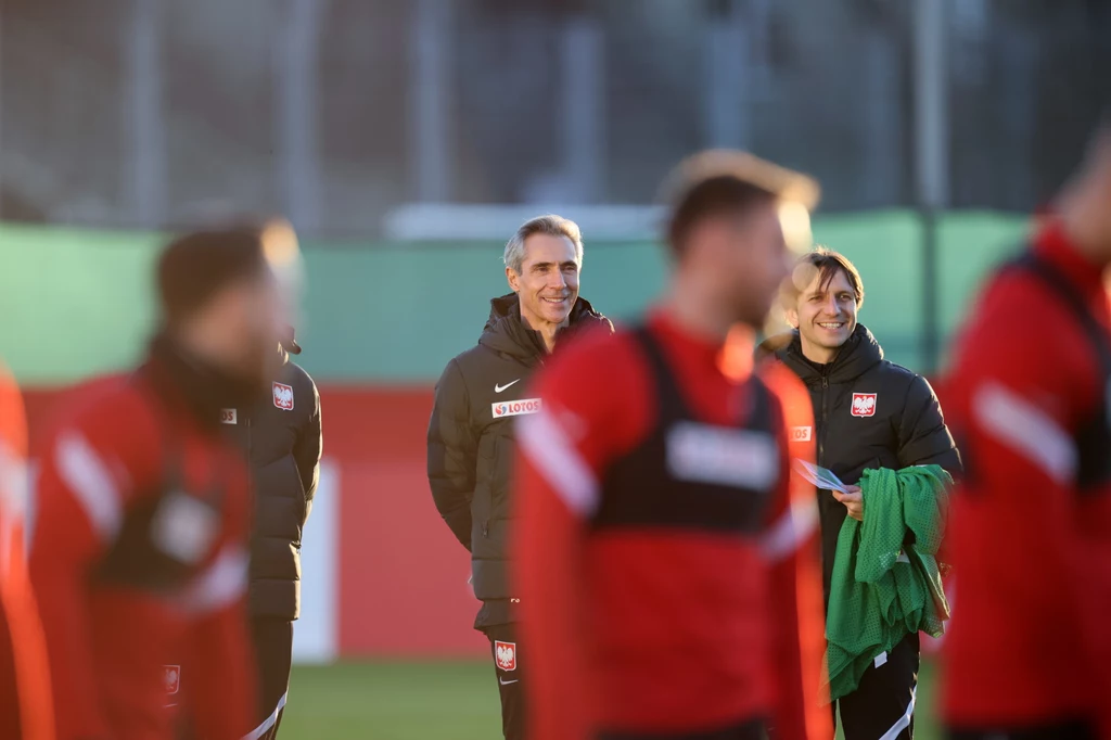 Paulo Sousa na treningu reprezentacji Polski Paulo Sousa na treningu reprezentacji Polski