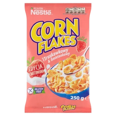 Nestlé Corn Flakes Płatki kukurydziane smak truskawkowy & śmietankowy 250 g - 1