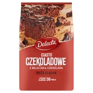 Delecta Duża Blacha Ciasto czekoladowe z belgijską czekoladą mieszanka do przygotowania ciasta 670 g