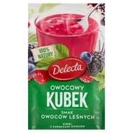 Delecta Owocowy kubek Kisiel smak owoców leśnych 30 g