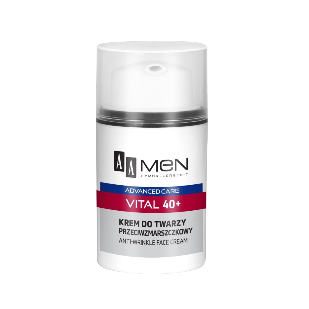 AA Men Advanced Care Vital 40+ Krem do twarzy przeciwzmarszczkowy 50 ml - 0