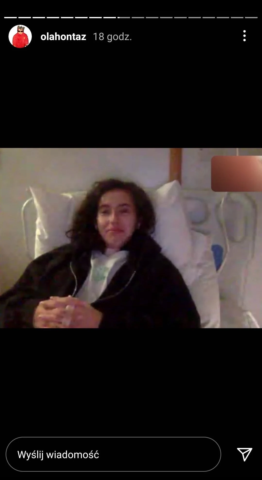 Screen z profilu @olahontaz na Instagramie.