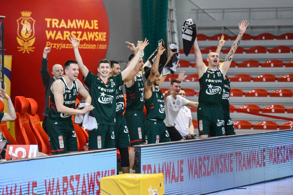 Radość koszykarzy Legii Warszawa Radość koszykarzy Legii Warszawa
