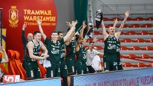 Radość koszykarzy Legii Warszawa