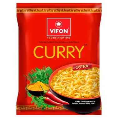 Vifon Zupa błyskawiczna o smaku kurczaka curry 70 g - 1