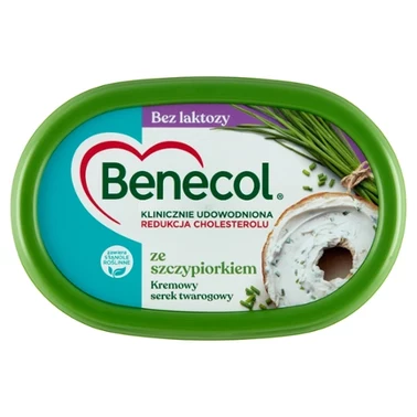 Benecol Kremowy serek twarogowy bez laktozy ze szczypiorkiem 120 g - 1