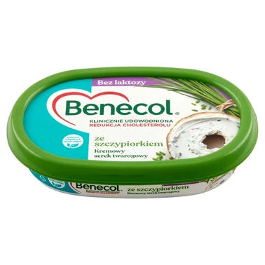 Benecol Kremowy serek twarogowy bez laktozy ze szczypiorkiem 120 g - 0