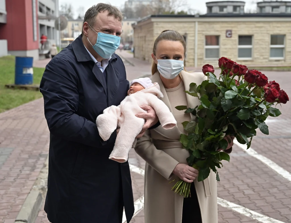 Jacek Kurski z żoną i córką Anną Klarą Teodorą Jacek Kurski z żoną i córką Anną Klarą Teodorą