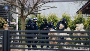 Policja na miejscu tragedii na Podkarpaciu