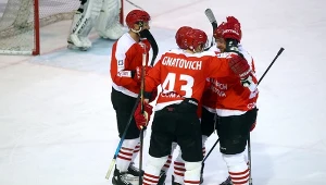 Radość hokeistów Comarchu Cracovii
