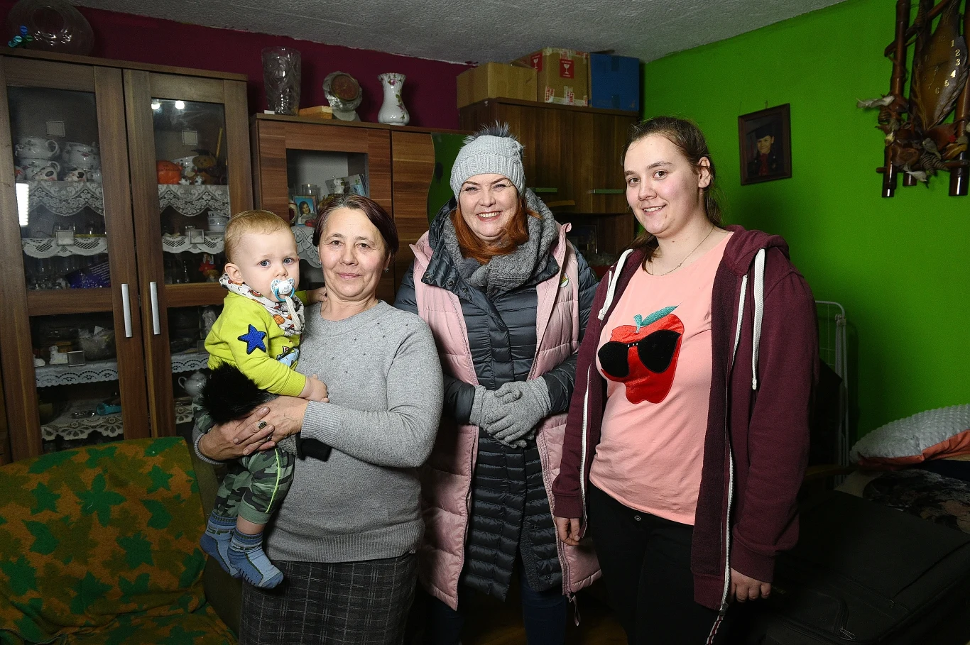 Pani Jadwiga z córką Magdą i małym Damiankiem Pani Jadwiga z córką Magdą i małym Damiankiem