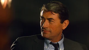 Gregory Peck na planie filmu "Miraż"
