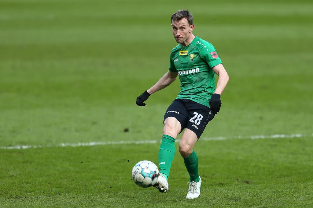 Paweł Wojciechowski, napastnik Górnika Łęczna Paweł Wojciechowski, napastnik Górnika Łęczna