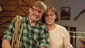 Krzysztof Marzec i Ewa Chotomska