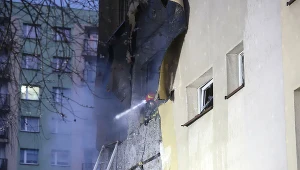 Wybuch poważnie uszkodził część bloku