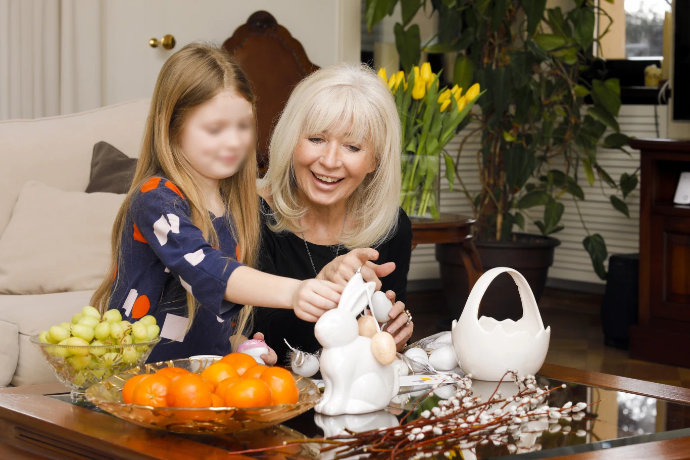 Anna Maria Wesołowska z wnuczką Oliwią Anna Maria Wesołowska z wnuczką Oliwią