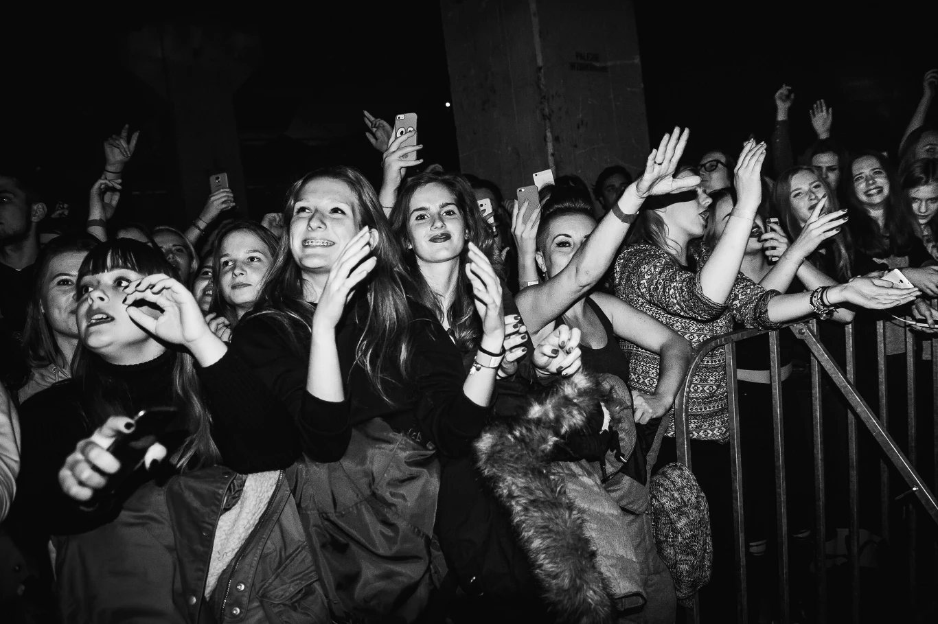 Fani bawiący się na koncercie zespołu Taco Hemingway w Gdańsku Fani bawiący się na koncercie zespołu Taco Hemingway w Gdańsku