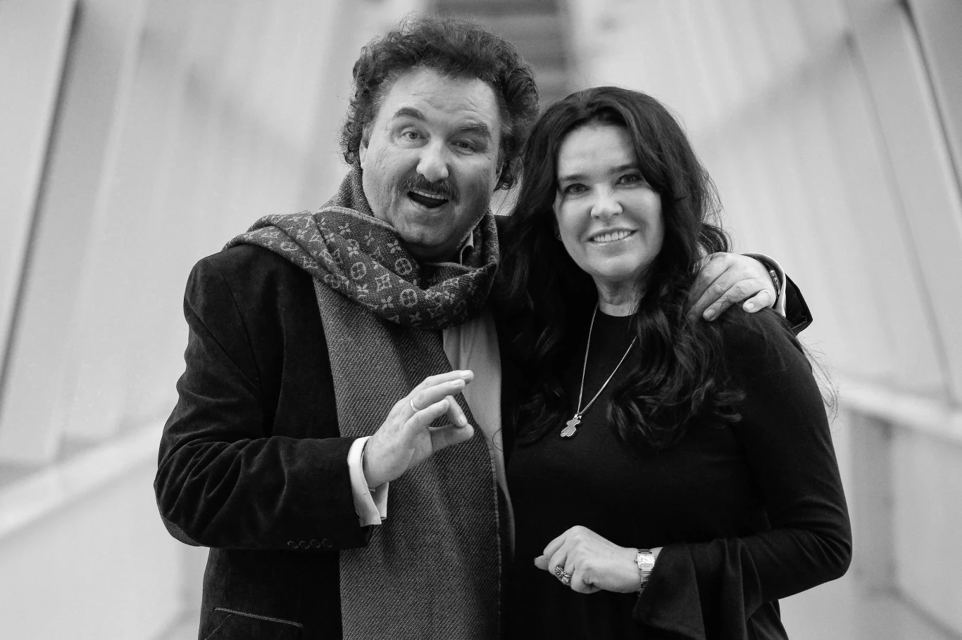 Krzysztof Krawczyk z ukochaną żoną Ewą. Krzysztof Krawczyk z ukochaną żoną Ewą.