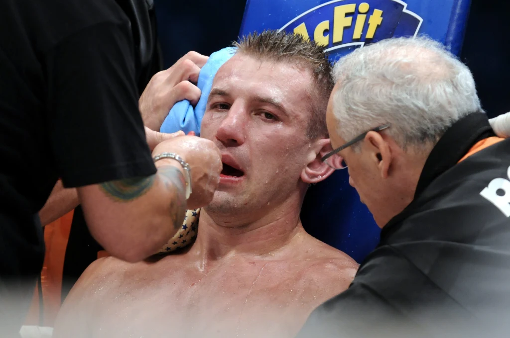 Tomasz Adamek podczas jednej ze swoich walk 