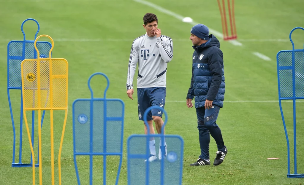 Robert Lewandowski i Hansi Flick Robert Lewandowski i Hansi Flick