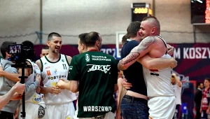 Radość koszykarzy Legii Warszawa