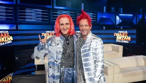 Michał Wiśniewski (P) zaskoczył wcielającego się w niego Pawła Górala (L)