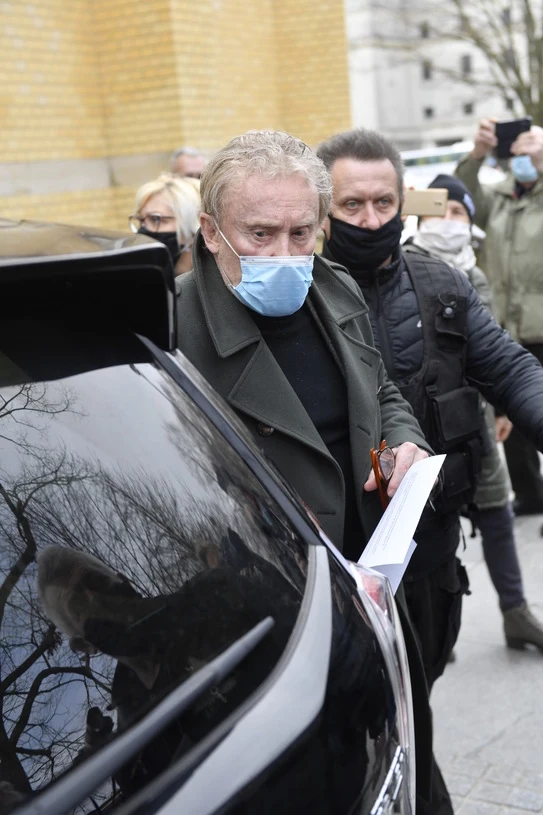 Daniel Olbrychski na pogrzebie Krzysztofa Krawczyka Daniel Olbrychski na pogrzebie Krzysztofa Krawczyka