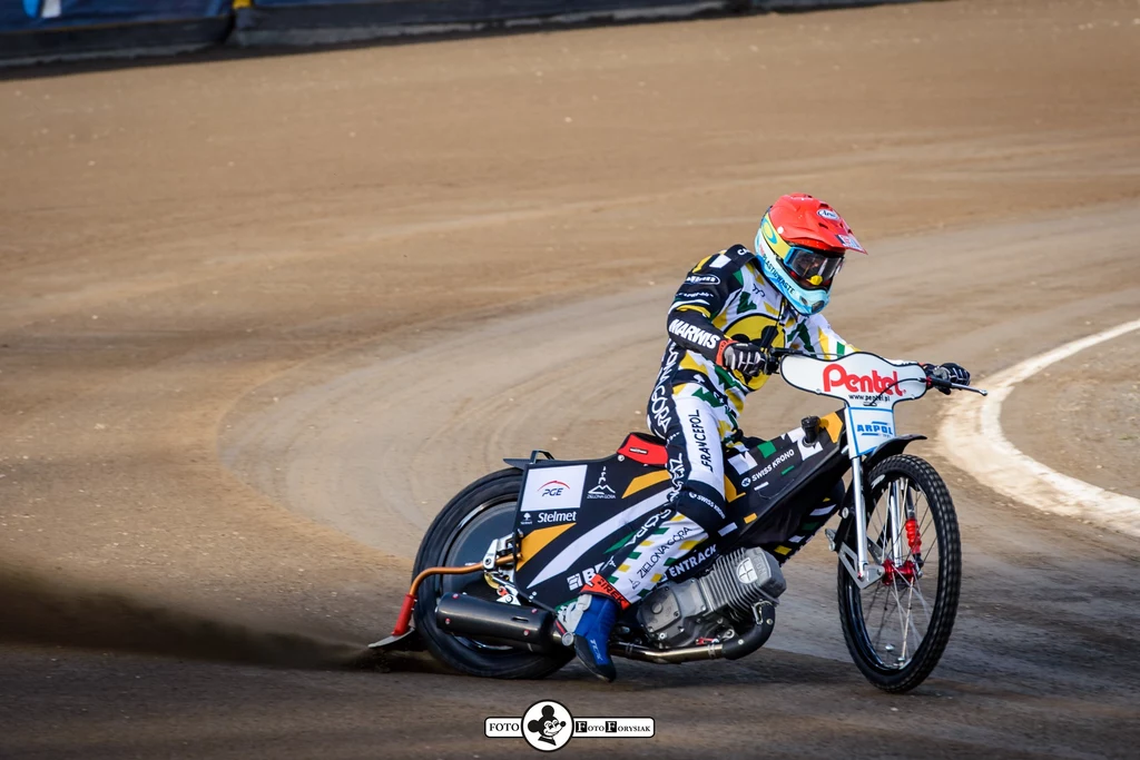 Max Fricke podczas próby toru