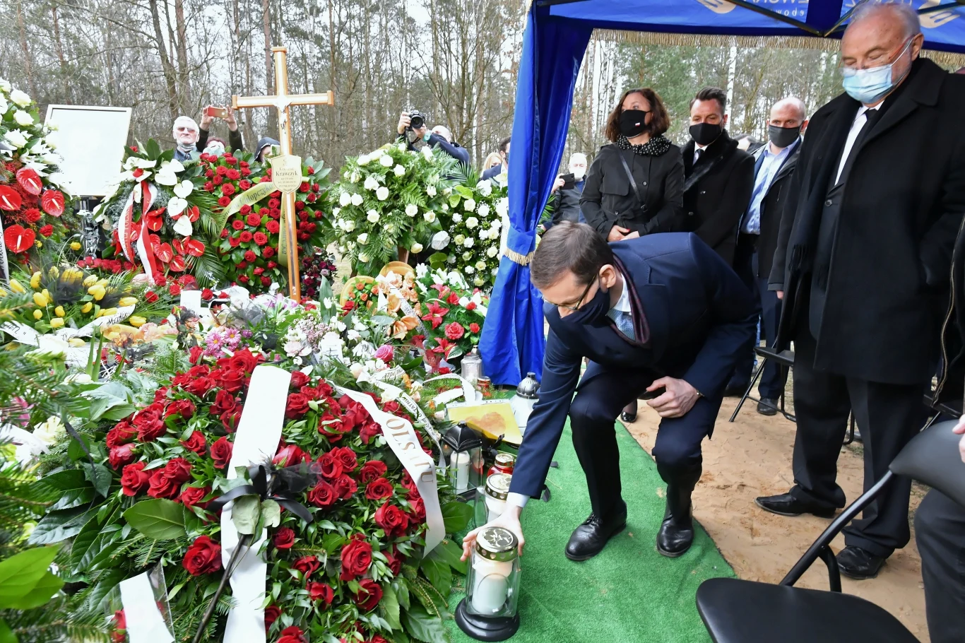 Premier na pogrzebie Krzysztofa Krawczyka Premier na pogrzebie Krzysztofa Krawczyka