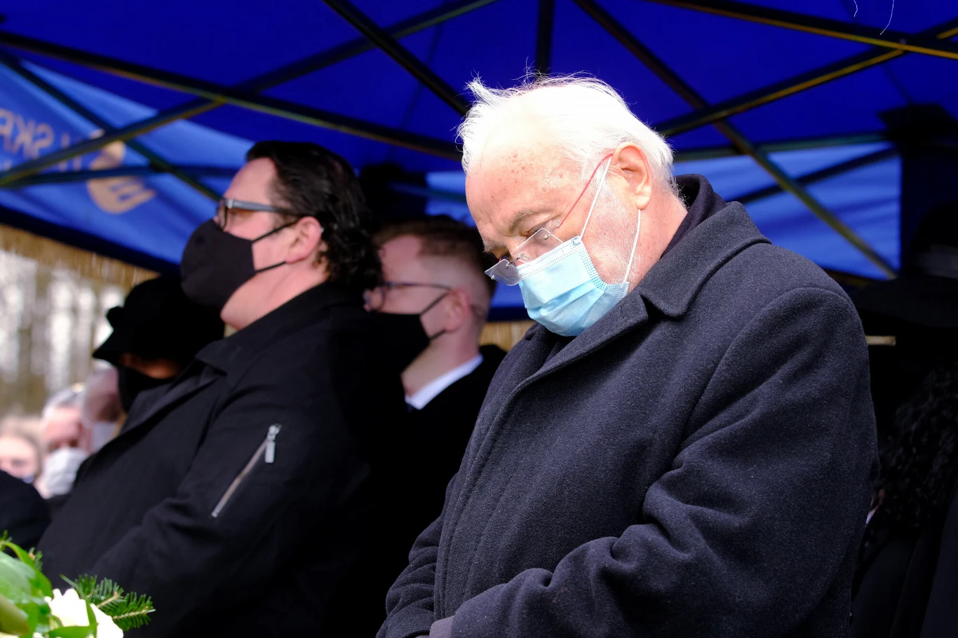 Pogrzeb Krzysztofa Krawczyka. Na zdjęciu Andrzej Kosmala