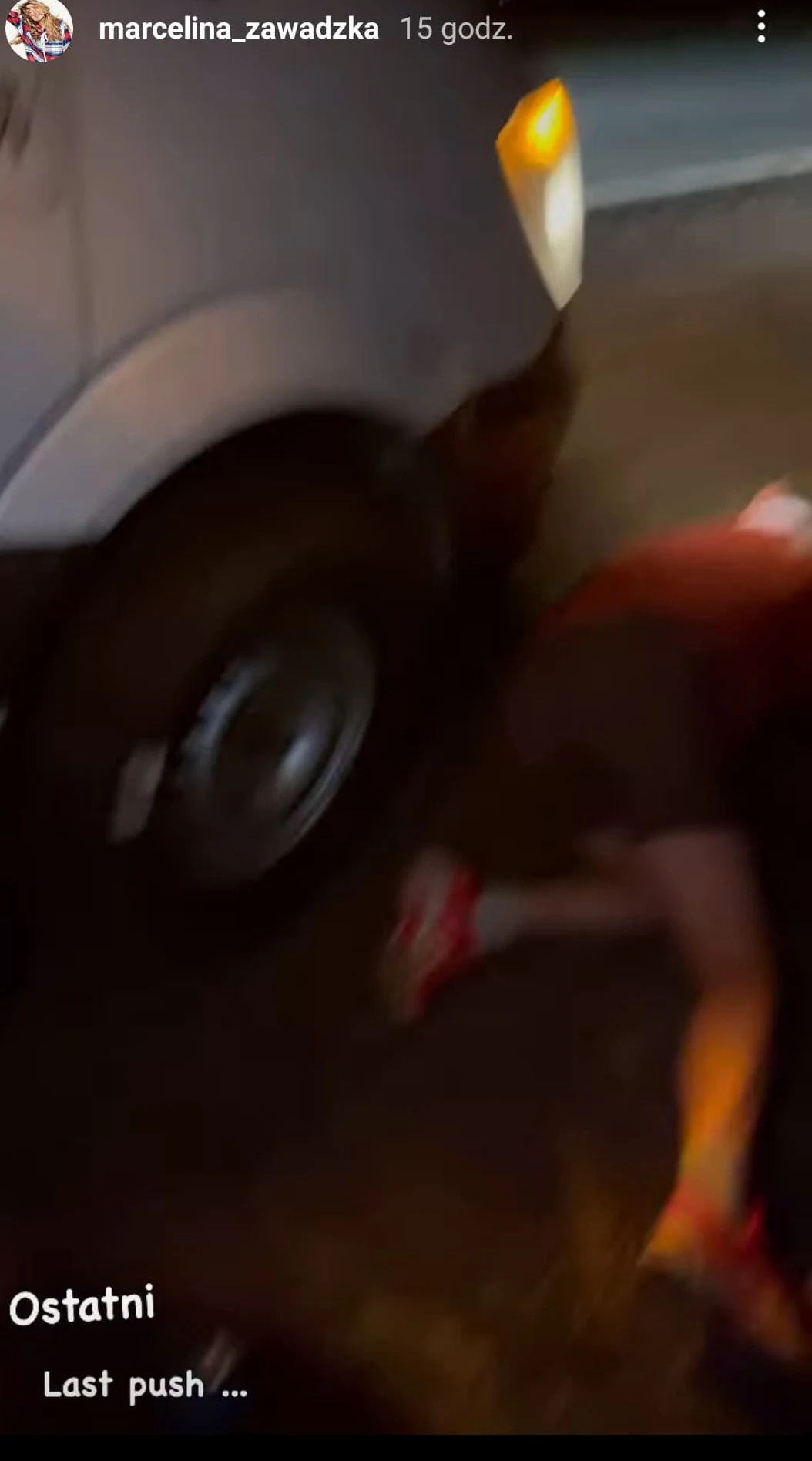 Screenshot z Instastories @marcelina_zawadzka Screenshot z Instastories @marcelina_zawadzka