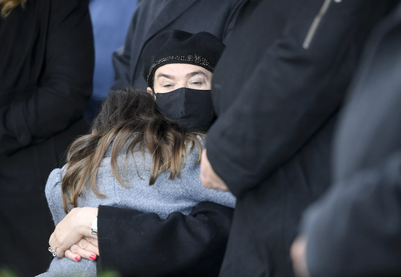 Ewa Krawczyk na pogrzebie Ewa Krawczyk na pogrzebie