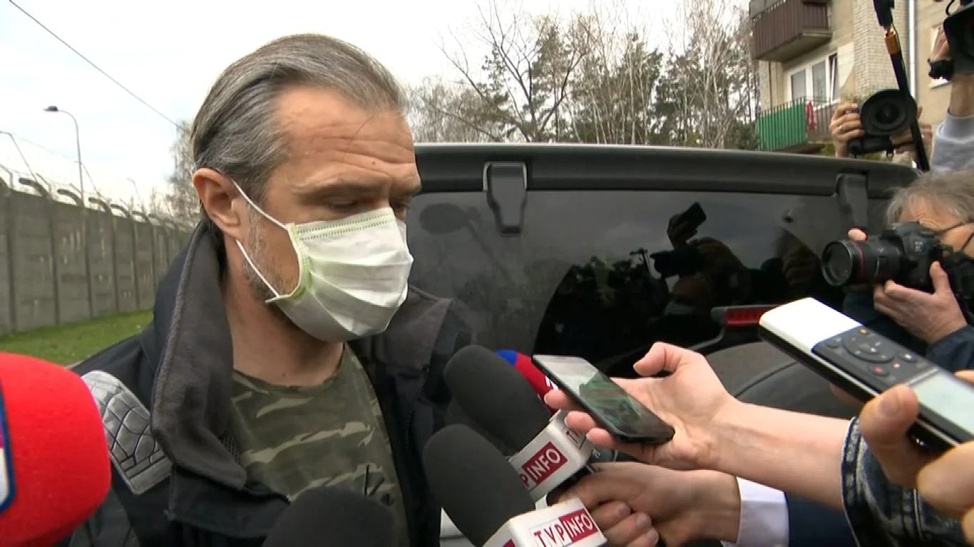 Sławomir Nowak po wyjściu z aresztu