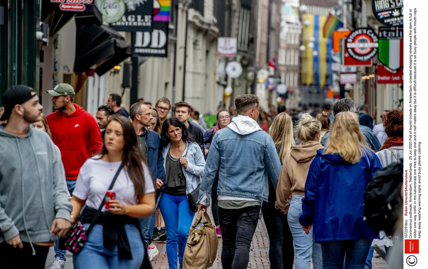 Ulica Amsterdamu - holenderskiej stolicy Ulica Amsterdamu - holenderskiej stolicy