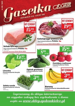Gazetka z promocjami Społem Kielce