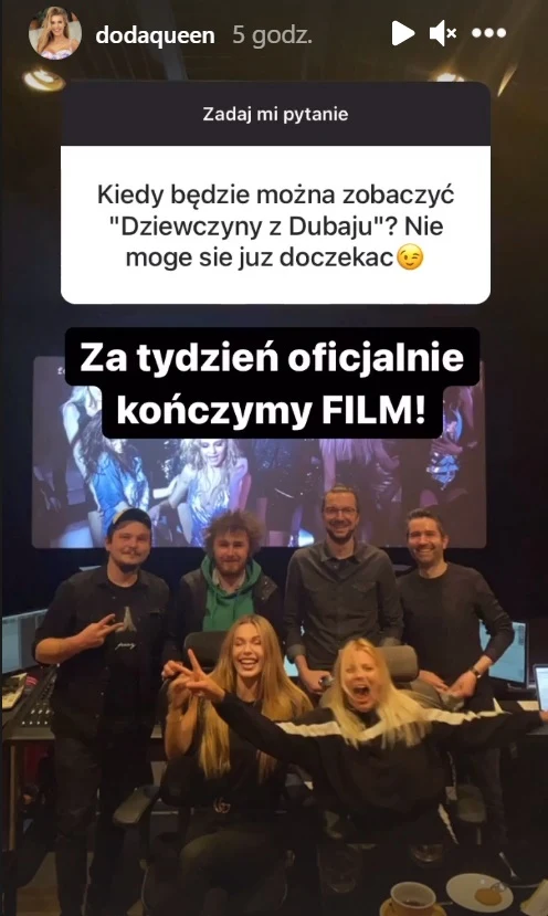 Screenshot z Instastories @dodaqueen Screenshot z Instastories @dodaqueen